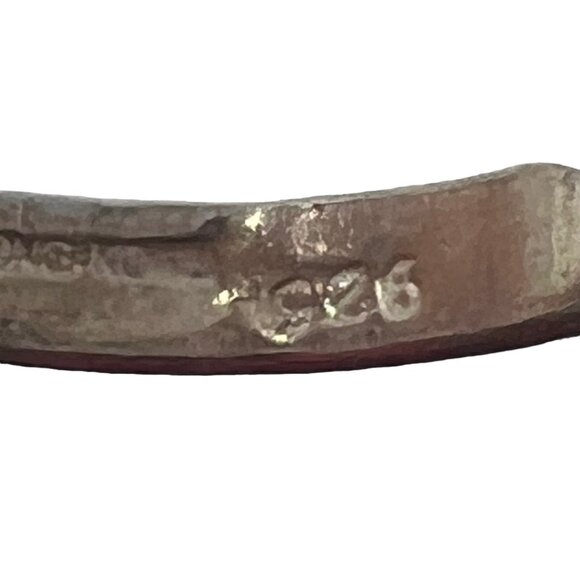 Womens‎ Wedding Band Ring Sterling Silver Engraved - Picture 9 of 9